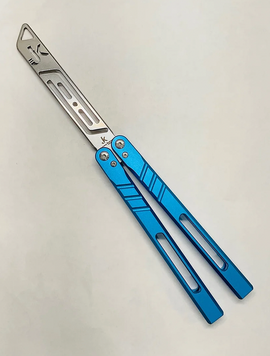 Mariposa Numero Uno - Blue Handle / Stainless Trainer Blade