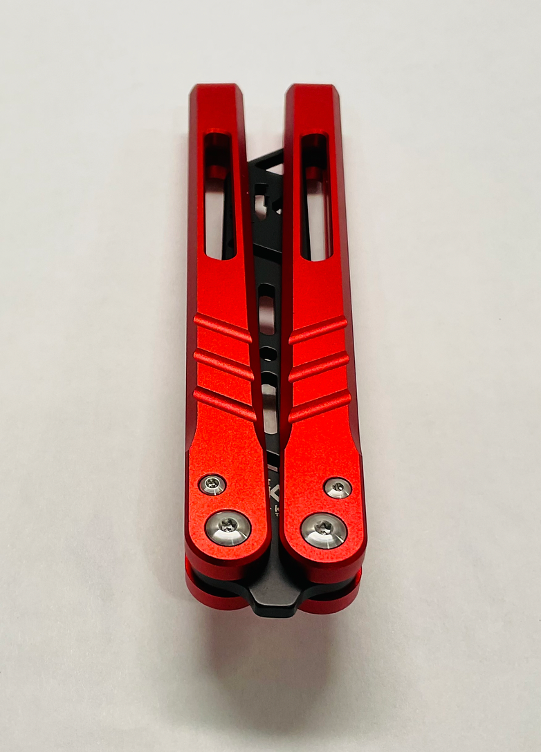 Mariposa Numero Uno - Red Handle / Black Trainer Blade